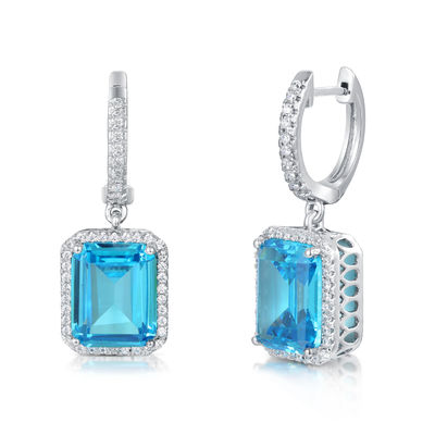 Набор серебряных серебряных серьги