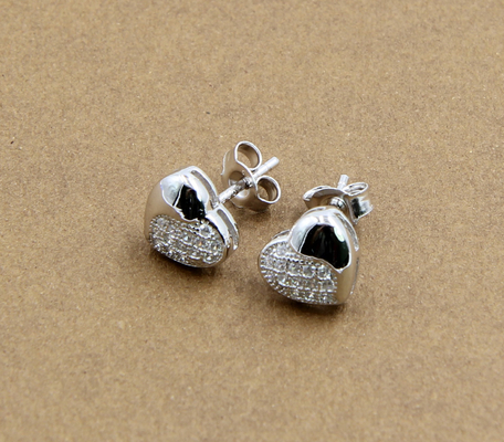 Sparkling Modern 925 Sterling Silver CZ Серёжки Гардероб Необходимые ювелирные изделия мужчины серебряные серёжки AAA