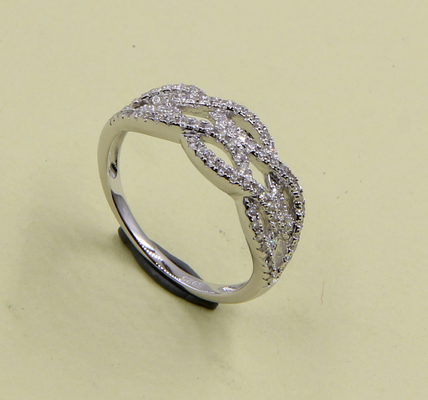 Брюнетка в форме сердечного кольца 925 серебряный CZ Eternity Band Rings Size 5-10 Sterling Silver Spoon Rings