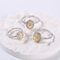 Вечные кольца вырезывания 2.3g 925 серебряные CZ колец обещания захвата излучающие для женщин