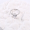 Круглые сформированные обручальные кольца 2.18g Swarovski соединяют 925 серебряных колец CZ