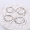 обручальные кольца обручального кольца 1.30g 925 CZ Unisex серебряные для пар