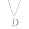 Подгонянное креста CZ циркона писем ожерелье привесного кубического серебряного привесное вышитое бисером