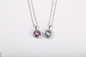 Круглые Multicolor ювелирные изделия ожерелья шкентеля 925 драгоценной камня стерлинговые серебряные привесные для женщин