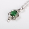 Ожерелье солнцецвета 925 зеленого цвета ювелирных изделий CZ драгоценной камня ожерелья серебряное роскошное привесное
