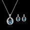 Женщин бабочки жемчуга набора ювелирных изделий ожерелья моды серьги 925 S925 стерлинговых серебряных