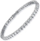 Ювелирные изделия страза диаманта установили набор ювелирных изделий 925 серег ожерелья тенниса привесной серебряный