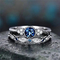 кольца диапазона диаманта женщин 3.0mm, 925 стерлинговых серебряных обручальных колец диаманта