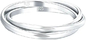 Тонкие стерлинговые 925 серебряных колец CZ, твердые стерлинговые серебряные кольца 4.20g