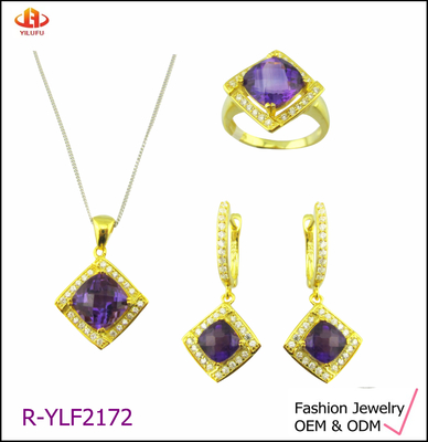 AAA CZ Bezel Set Sterling Silver Pendant Necklace Rhodium Plated Classic Jewelry Set (ААА CZ Безельный набор серебряного подвеска, ожерелье с родиовым покрытием, классический ювелирный набор)