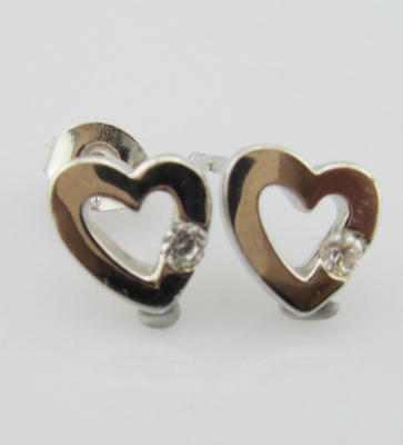 Swirl Серебряный Белый Каменный Цвет 925 Стерлинговые Серёжки Кубический Циркония Маленький Swirl Серебряный Пост Серёжки Чистый Серёжок