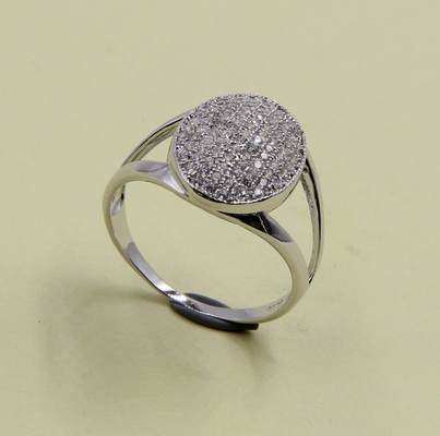 Блестящие серебряные обручальные кольца 925 CZ украшены кубическими циркониевыми камнями класса ААА
