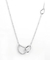 8 сформировали стерлинговое серебряное ожерелье безграничности Zirconia ранга кубический