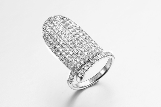 Zirconia колец 2.7g CZ группы стерлинговые серебряные диапазоны Stackable кубического Stackable