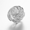 Геометрические кольца кольца циркона CZ формы 925 стерлинговые серебряные изготовленные на заказ