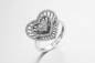 «Telesthesia» 925 стерлинговый серебряный CZ звенит обручальное кольцо среднего ювелирных изделий