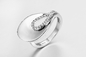 Обручальное кольцо серебра Inregular 925 установило Zirconia AAA кубический