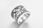 5,81 грамма годовщины свадьбы серебра звенят кольцо Zirconia ODM овальное кубическое