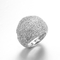 Таможня колец CZ стерлинговая серебряная гравируя 4,31 граммы создает программу-оболочку вокруг кольца пальца