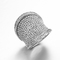Zirconia колец 5.89g 925 кольцо серебряного экрана серебряного CZ кубического стерлинговое