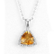 10mm 925 серебряной драгоценной камня привесных желтых треугольника цитрина Birthstone -го шармов в ноябре