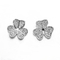 стерлинговые серебряные Handmade серьги стержня Zirconia девушек 12mm серег 2.3g кубические