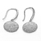4.45g Handmade качают серьги стержня серег S925 серебряные для женщин