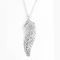 Стерлинговые серебряные лист 925 формируют привесное PVD покрывая ожерелье Тиффани привесное