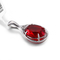 ожерелье жемчуга Prada серебряной драгоценной камня 2.21g 925 привесное с рубиновым шкентелем