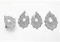 Белые ожерелье груши 925 набора ювелирных изделий серебра 925 CZ стерлинговое серебряное и набор серег