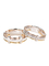 кольца обещания пар колец с бриллиантом золота 4.5g 6.5g 18K перекрестные