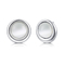 Серьги круглых серег стерлинговые серебряные AAA+ 925 серебряные CZ стержней для женщин