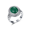 Стерлинговое серебряное кольцо малахита 925 вокруг форменных обручальных колец малахита для женщин