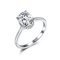 Обручальные кольца колец AAA 925 серебряные Moissanite представляют благородное для девушек дам