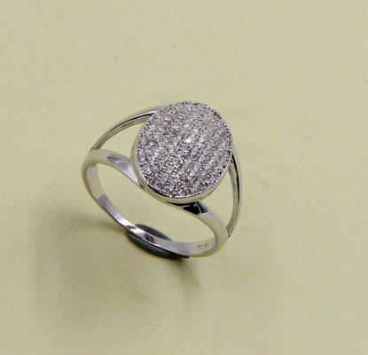 Блестящие серебряные обручальные кольца 925 CZ украшены кубическими циркониевыми камнями класса ААА